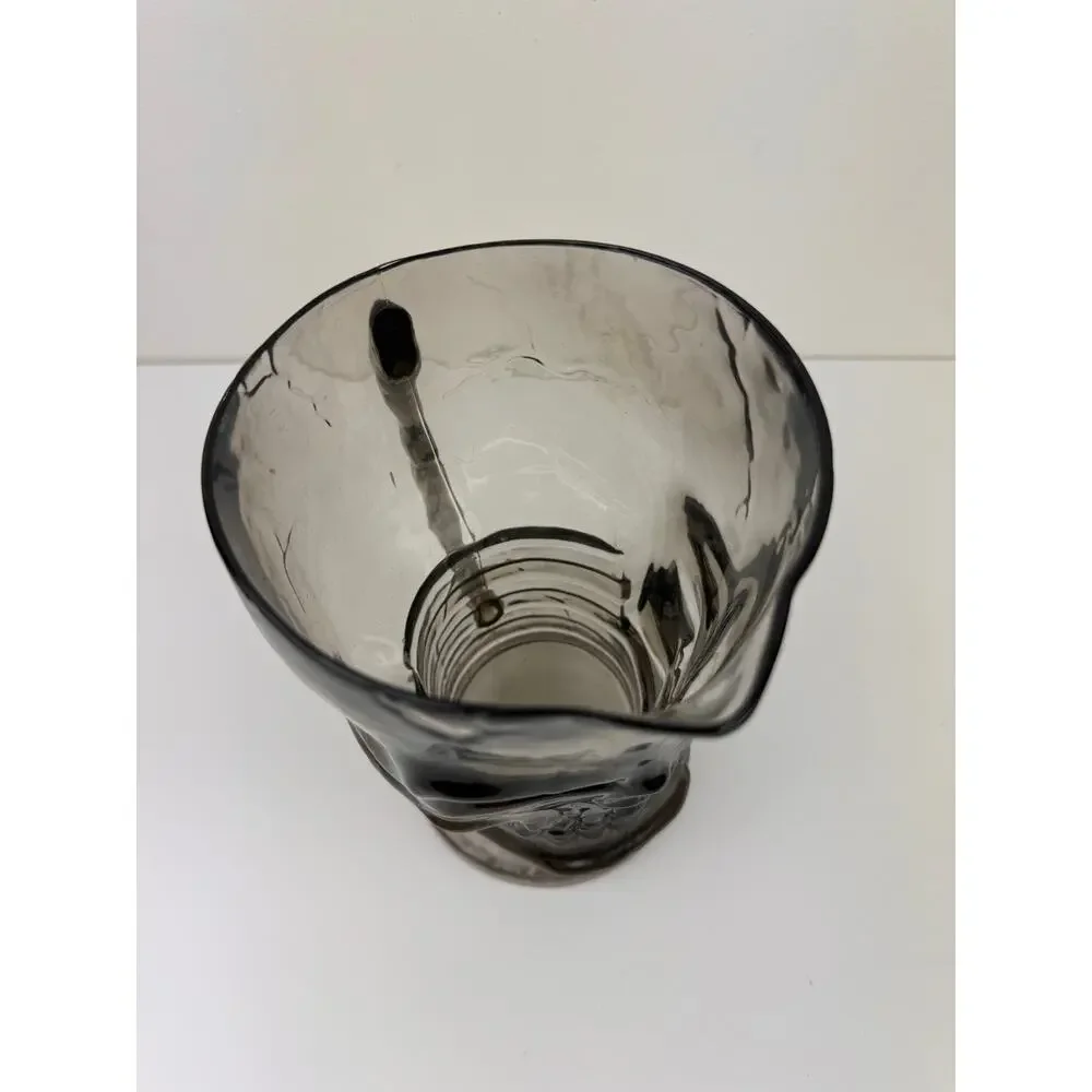 Seasonal Visions Ltd Halloween Smoky Gray Translucent Plastic Skull Mug Pitcher